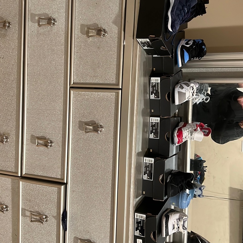 Toddler size 8 Jordan's used but definitely in great condition for a toddler